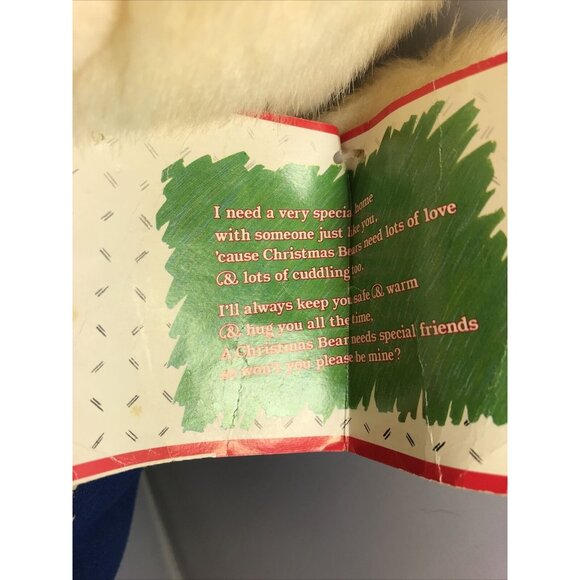 Dandee Christmas Santa Club Teddy Bear Stuffed Animal Plush Large 18.5” Vintage - Picture 4 of 11